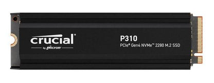 Crucial P310 1TB Gen4 2280 NVMe SSD w Heatsink 7100/6000 MB/s R/W 220TBW 1000K/1200K IOPS 1.5M hr...