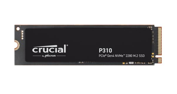 Crucial P310 4TB Gen4 2280 NVMe SSD 7100/6000 MB/s R/W 800TBW 1000K/1000K IOPS 1.5M hrs MTTF Full...