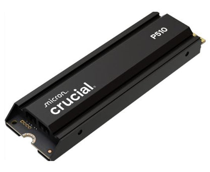 Crucial P510 1TB Gen5 2280 NVMe M.2 SSD w Heatsink 11,000 / 9,500 MB/s R/W 600TBW 1.5M IOPS 1.5M... - Image 2
