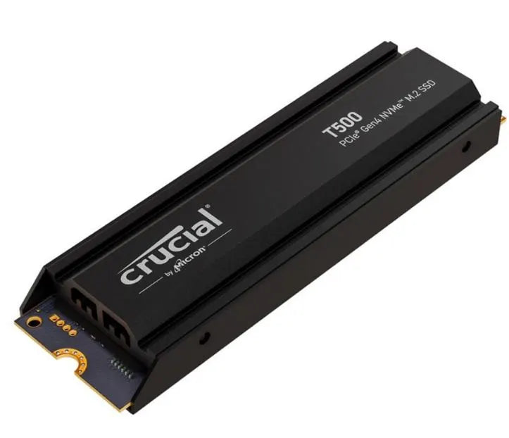 Crucial T500 2TB Gen4 NVMe SSD Heatsink - 7400/7000 MB/s R/W 1200TBW 1440K IOPs 1.5M hrs MTTF Acr... - Image 2