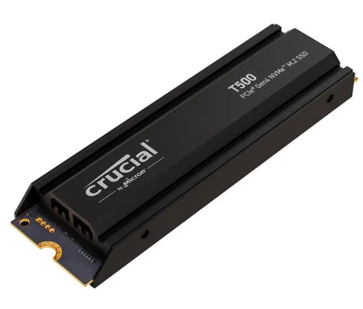 Crucial T500 4TB Gen4 NVMe SSD Heatsink - 7400/7000 MB/s R/W 2400TBW 1440K IOPs 1.5M hrs MTTF Acr... - Image 2