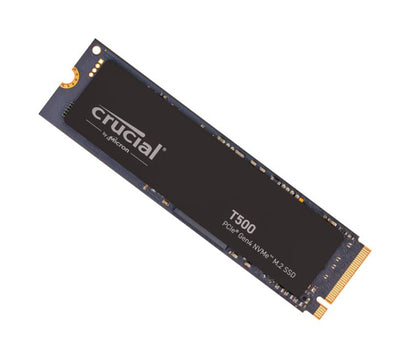 Crucial T500 500GB Gen4 NVMe SSD - 7200/5700 MB/s R/W 300TBW 1390K IOPs 1.5M hrs MTTF Acronis Tru...