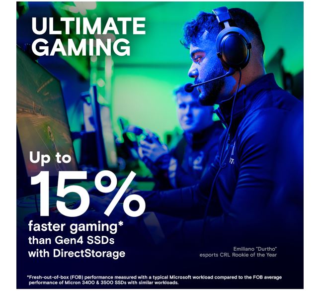 Crucial T705 2TB Gen5 NVMe SSD White Heatsink - 14500/12700 MB/s R/W 1200TBW 1550K IOPs 1.5M hrs... - Image 4