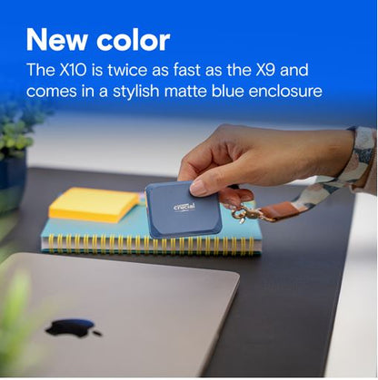 Crucial X10 1TB External Portable SSD ~2100MB/s USB-C Durable Rugged Shock Drop Water Dust Proof... - Image 2