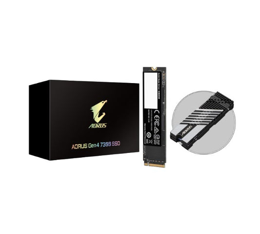 Gigabyte AORUS Gen4 7300 M2 SSD 2TB PCI-Express 4.0 x4, NVMe 1.4, Sequential Read ~7300 MB/s, Seq...