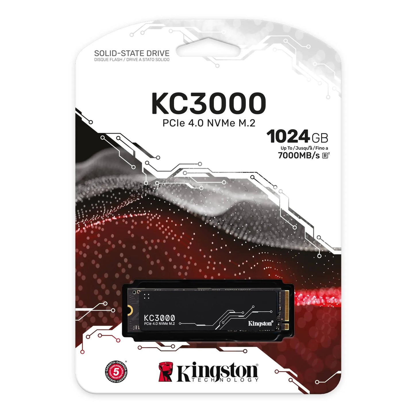 Kingston KC3000 1TB PCle 4.0 NVMe M.2 2280 7,000/6,000MB/s Random 4K 800TBW 3D TLC Phison E18 Low... - Image 2