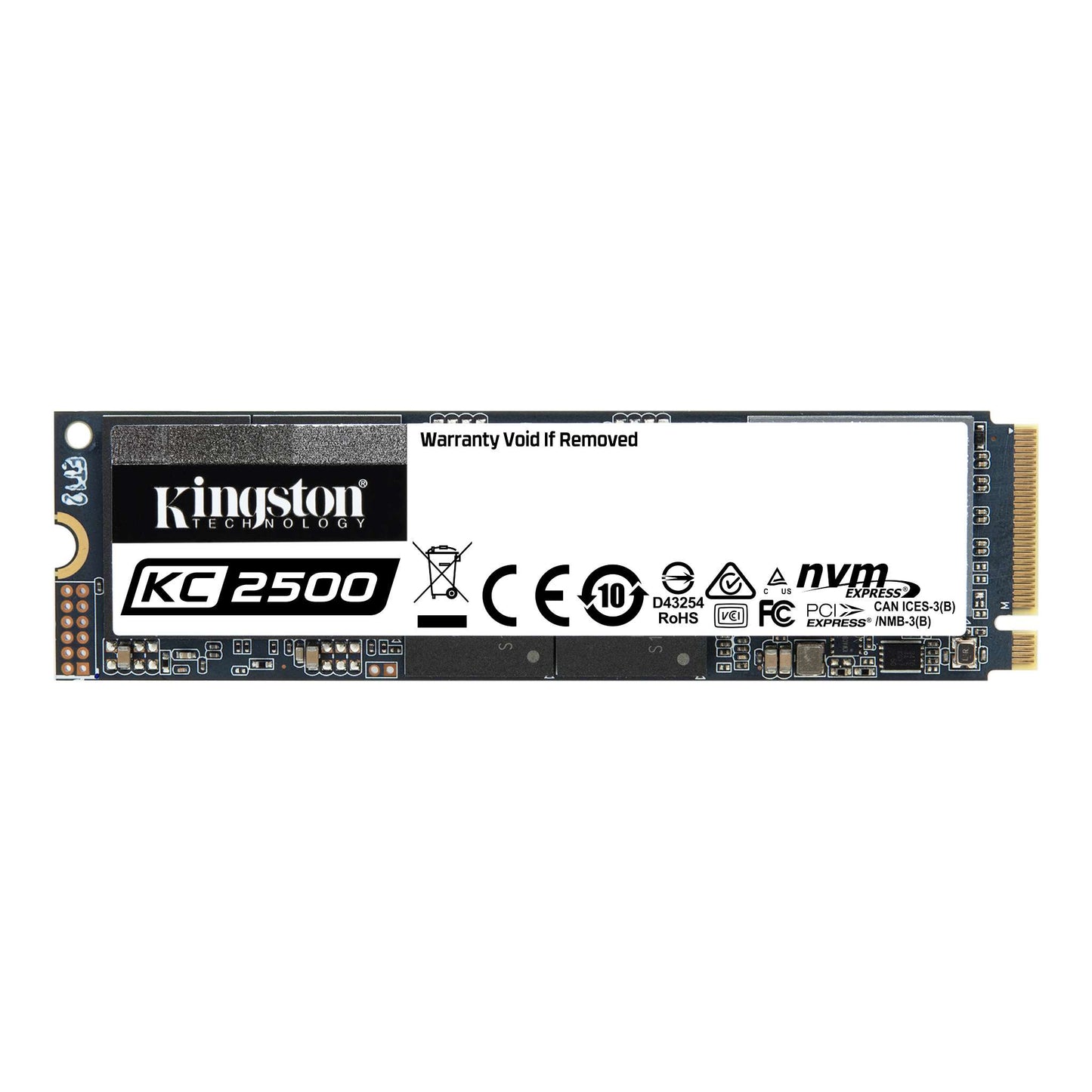 Kingston KC2500 2TB M.2 NVMe PCle SSD 3D NAND 3500/2900MB/s 375K/300K IOPS 1.2PBW XTS-AES 256 bit...