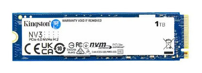 Kingston SNV3S NV3 1TB PCle 4.0x4 NVMe M.2 2280 SSD 6000/4000MB/s compaitible Notebook and SFF 5Y...