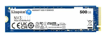 Kingston SNV3S NV3 500GB PCle 4.0x4 NVMe M.2 2280 SSD 5000/3000MB/s compaitible Notebook and SFF...