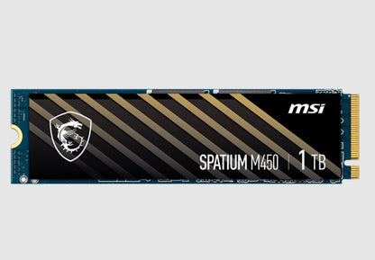MSI SPATIUM M450 PCIe 4.0 NVMe M.2 1TB SSD,  Sequential Read up to 3400MB/s, Sequential Write up... - Image 2