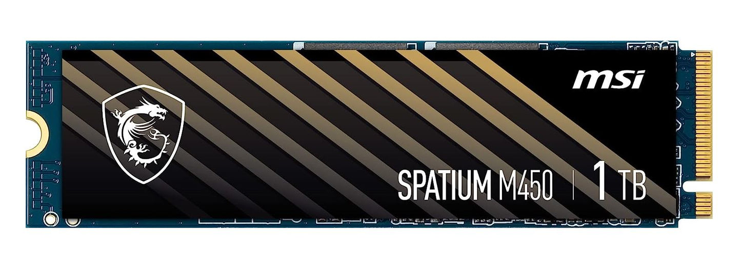 MSI SPATIUM M450 PCIe 4.0 NVMe M.2 1TB SSD, Sequential Read up to 3600MB/s, Sequential Write up t... - Image 2