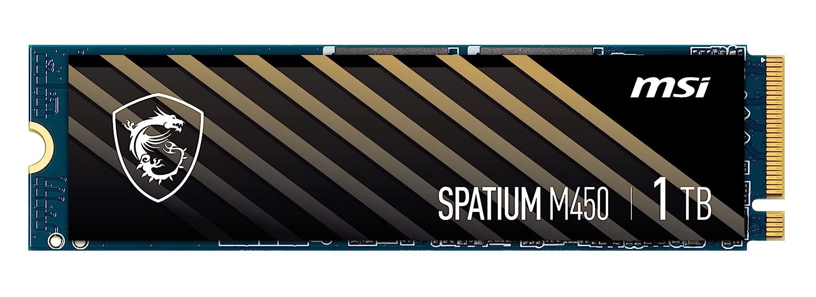 MSI SPATIUM M450 PCIe 4.0 NVMe M.2 1TB SSD, Sequential Read up to 3600MB/s, Sequential Write up t... - Image 2