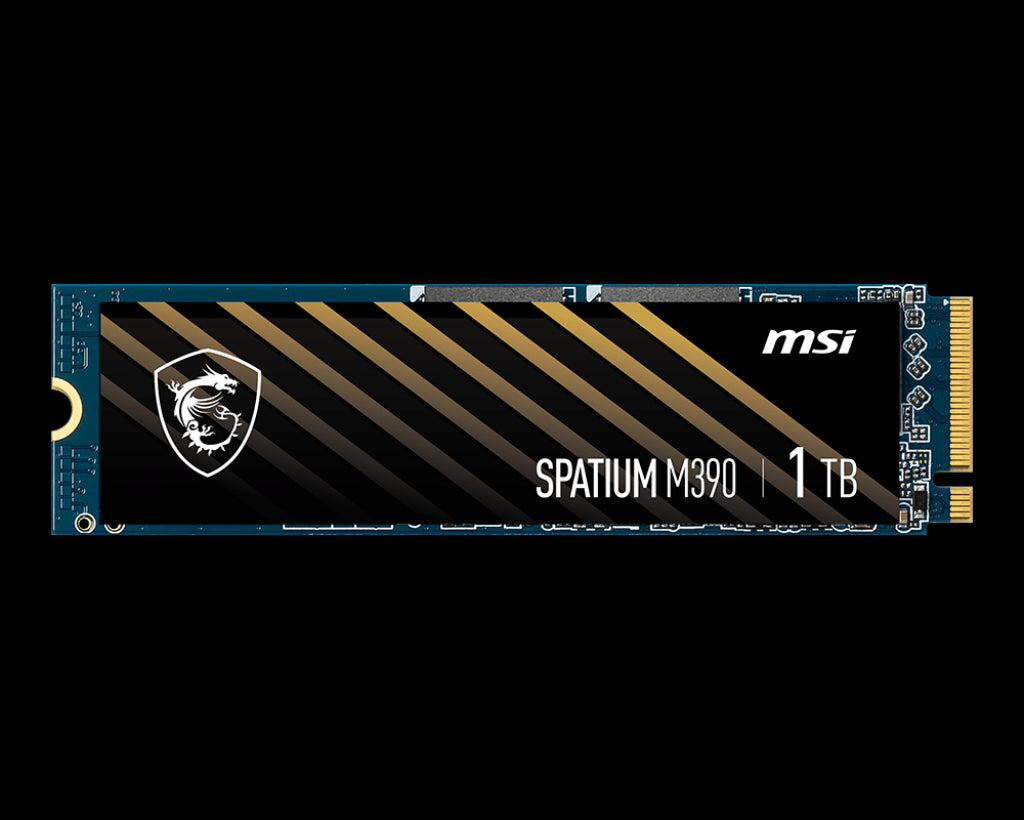 MSI SPATIUM M390 NVMe M.2 1TB SSD, PCIe Gen3x4, Sequential Read up to 3300MB/s, Sequential Write... - Image 2