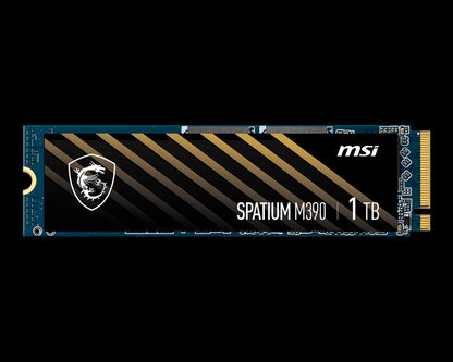 MSI SPATIUM M390 NVMe M.2 1TB SSD, PCIe Gen3x4, Sequential Read up to 3300MB/s, Sequential Write... - Image 2