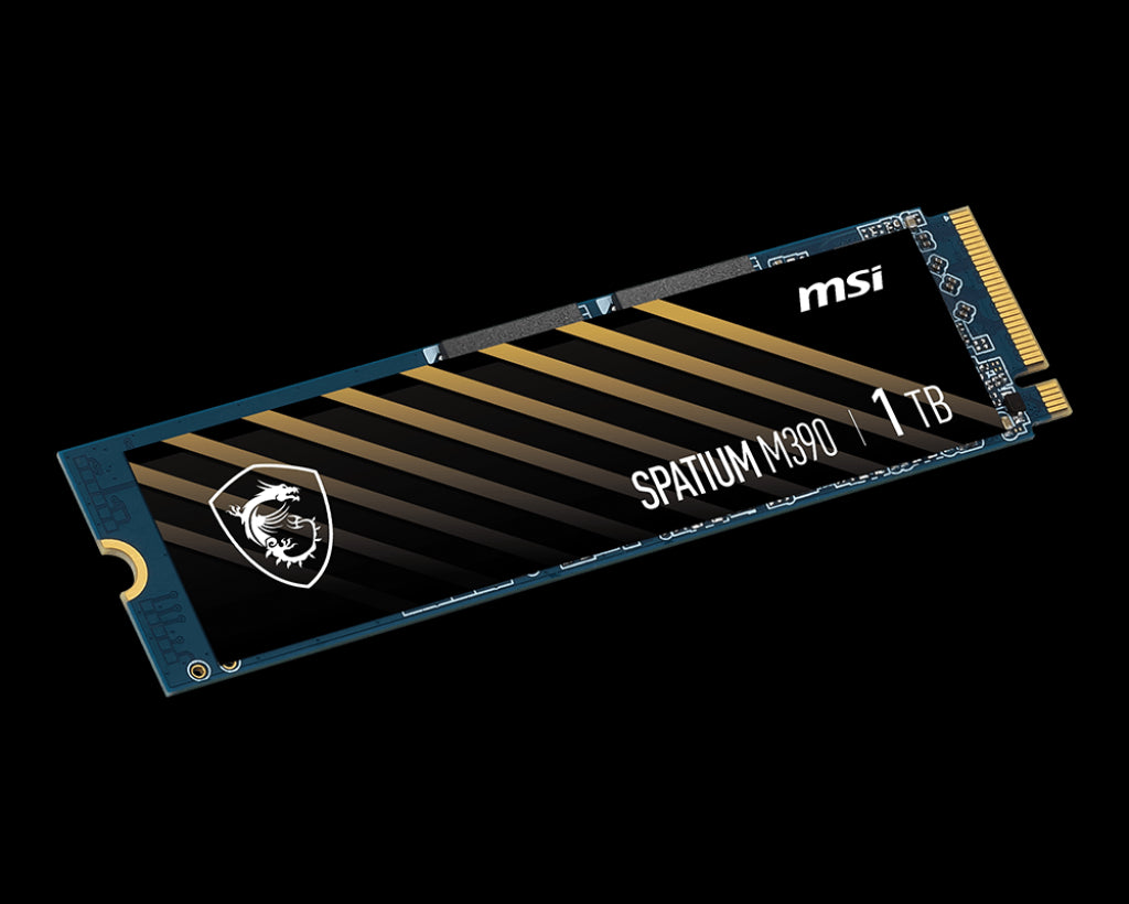 MSI SPATIUM M390 NVMe M.2 1TB SSD, PCIe Gen3x4, Sequential Read up to 3300MB/s, Sequential Write... - Image 4