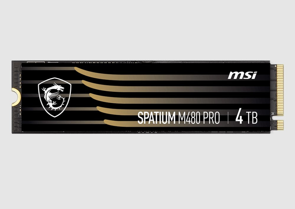 MSI SPATIUM M480 PRO PCIe 4.0 NVMe M.2 4TB SSD, 2GB DDR4, Sequential Read up to 7400MB/s, Sequent... - Image 2