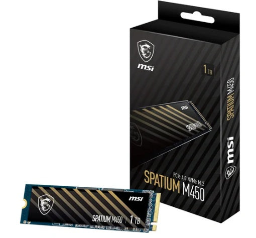 MSI SPATIUM M480 PRO PCIe 4.0 NVMe M.2 1TB SSD, 1GB DDR4, Sequential Read up to 7400MB/s, Sequent...