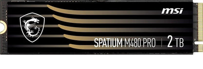 MSI SPATIUM M480 PRO PCIe 4.0 NVMe M.2 2TB SSD, 2GB DDR4, Sequential Read up to 7400MB/s, Sequent... - Image 2