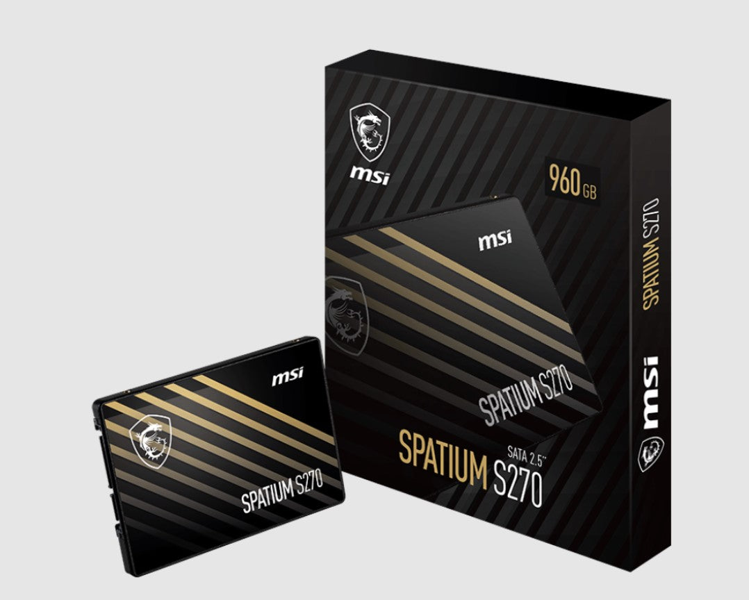 MSI SPATIUM S270 SATA 2.5' 480GB,  PHISON S11, 3D NAND, SATA III 6Gbps, Sequential Read up to 500...