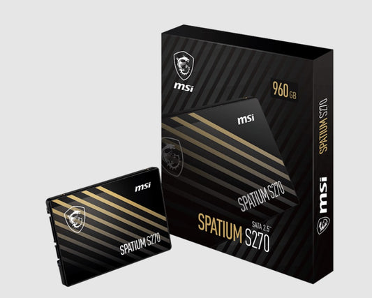 MSI SPATIUM S270 SATA 2.5' 480GB,  PHISON S11, 3D NAND, SATA III 6Gbps, Sequential Read up to 500...