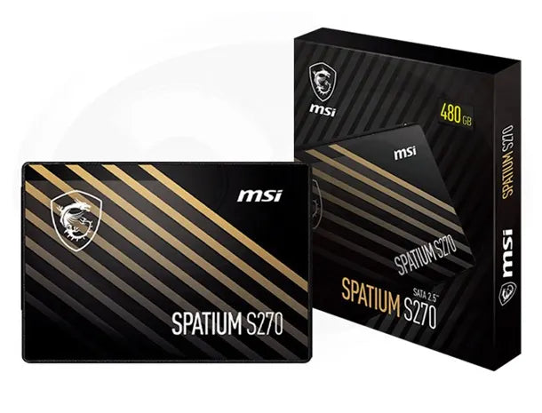 MSI SPATIUM S270 SATA 2.5' 480GB,  PHISON S11, 3D NAND, SATA III 6Gbps, Sequential Read up to 500...