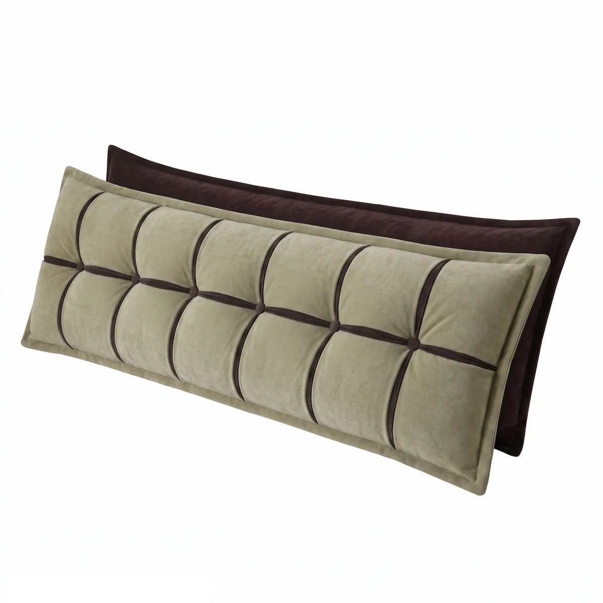 Giselle Bedding Headboard Pillow with Double-Layer Storage Wedge Reading Backrest with Adjustable Filling, Chenille Bed Rest Cushion for Daybed, Dorm, and RV King - Image 8