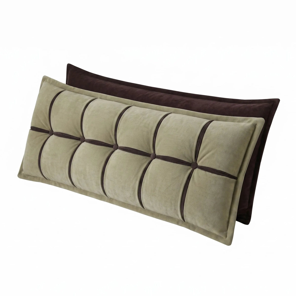 Giselle Bedding Headboard Pillow with Double-Layer Storage Wedge Reading Backrest with Adjustable Filling, Chenille Bed Rest Cushion for Daybed, Dorm, and RV Queen - Image 8