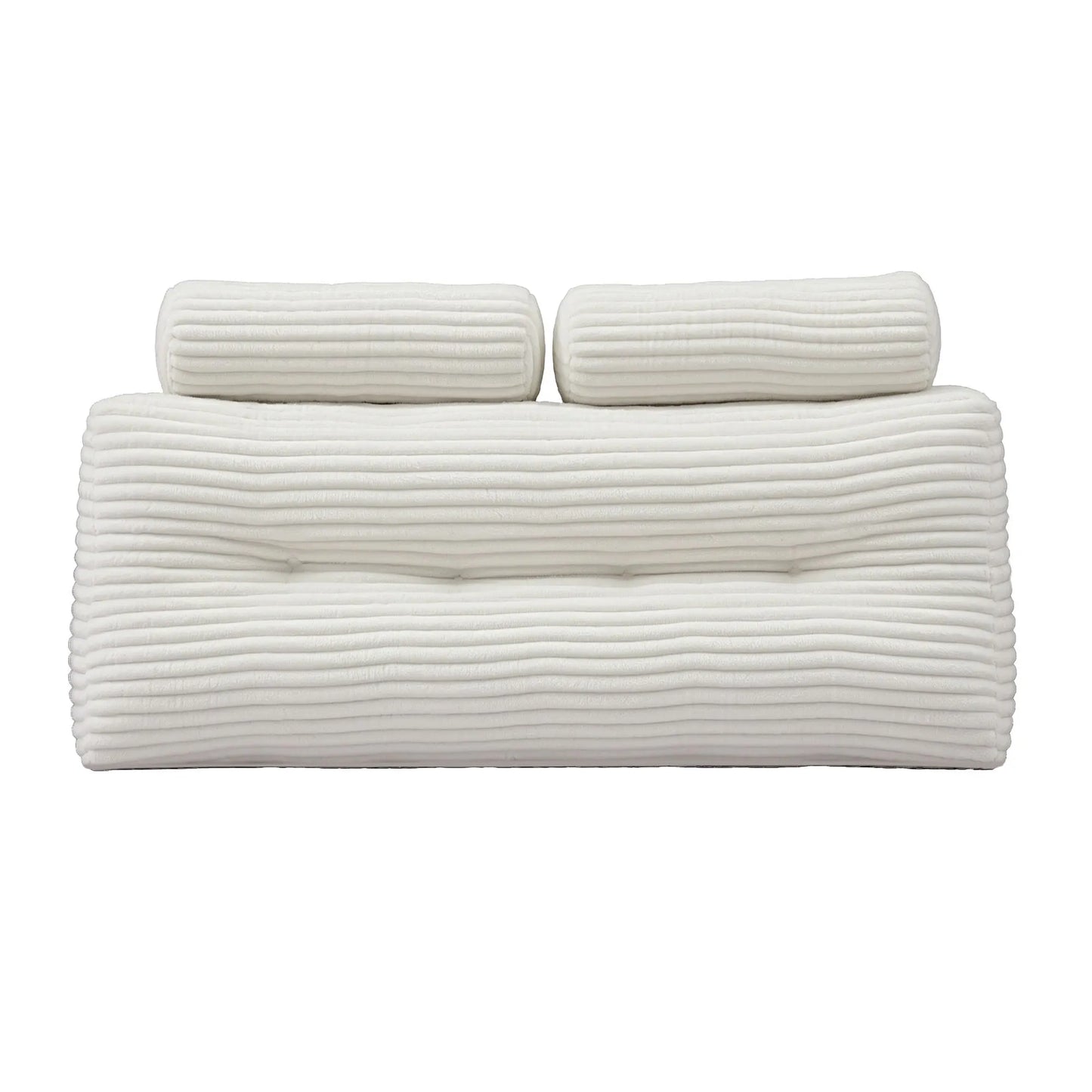Giselle wedge pillow headboard with non-flattening shredded foam core, perfect for dorm reading or sofa lap desk, 330g corduroy cover, side pockets, Double - Image 9