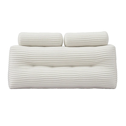 Giselle wedge pillow headboard with non-flattening shredded foam core, perfect for dorm reading or sofa lap desk, 330g corduroy cover, side pockets, Double - Image 9