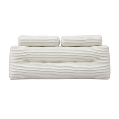 Giselle wedge pillow headboard with non-flattening shredded foam core, perfect for dorm reading or sofa lap desk, 330g corduroy cover, side pockets, Queen - Image 9