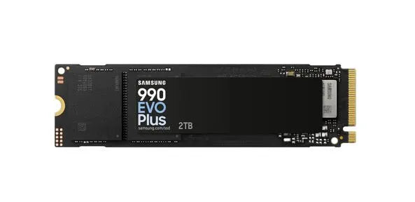 Samsung 990 EVO Plus 2TB PCIe Gen5 NVMe SSD 7250MB/s 6300MB/s R/W 1000K/1350K IOPS 1200TBW 1.5M h...