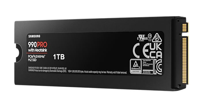 Samsung 990 Pro 1TB with Heatsink Gen4 NVMe SSD 7450MB/s 6900MB/s R/W 1550K/1200K IOPS 600TBW 1.5... - Image 4