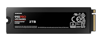 Samsung 990 Pro 2TB with Heatsink Gen4 NVMe SSD 7450MB/s 6900MB/s R/W 1550K/1200K IOPS 1200TBW 1.... - Image 2