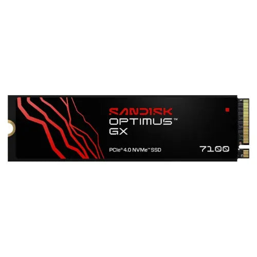 SANDISK Optimus™ GX 7100 PCIe® 4.0 NVMe™ SSD, 500GB, Read 6,800MB/s Write 5,800MB/s, 5 Yr Warrant...