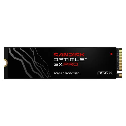SANDISK Optimus™ GX PRO 850X PCIe® 4.0 NVMe™ SSD, 2TB, Read 7,300MB/s Write 6,600MB/s, 5 Yr Warra...