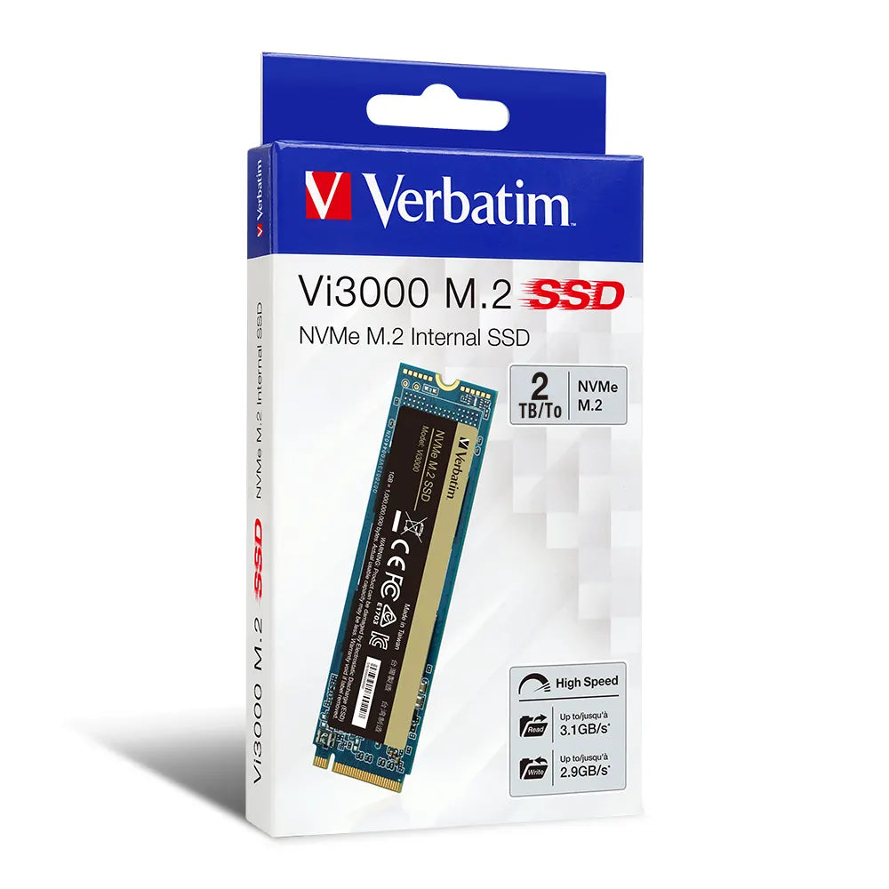 Verbatim Vi3000 2TB PCI-E 3.0 M.2 NVMe SSD 3100MB/S Read 2900MB/S Write 2 YR WTY *Clearance* (LS)... - Image 3