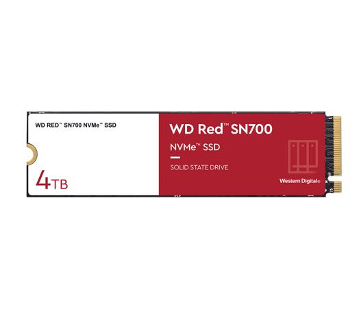 Western Digital WD Red SN700 4TB NVMe NAS SSD 3400MB/s 3100MB/s R/W 5100TBW 550K/520K IOPS M.2 Ge...