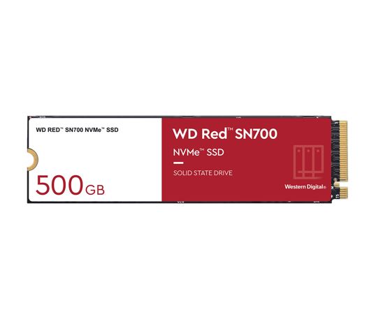 Western Digital WD Red SN700 500GB NVMe NAS SSD 3430MB/s 2600MB/s R/W 1000TBW 420K/515K IOPS M.2...