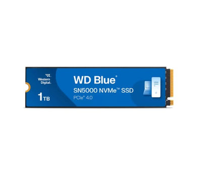 Western Digital WD Blue SN5000 NVMe™ 1TB SSD M.2 2280, 5,150MB/s R 4,900MB/s W, 730K IOPS R / 770...