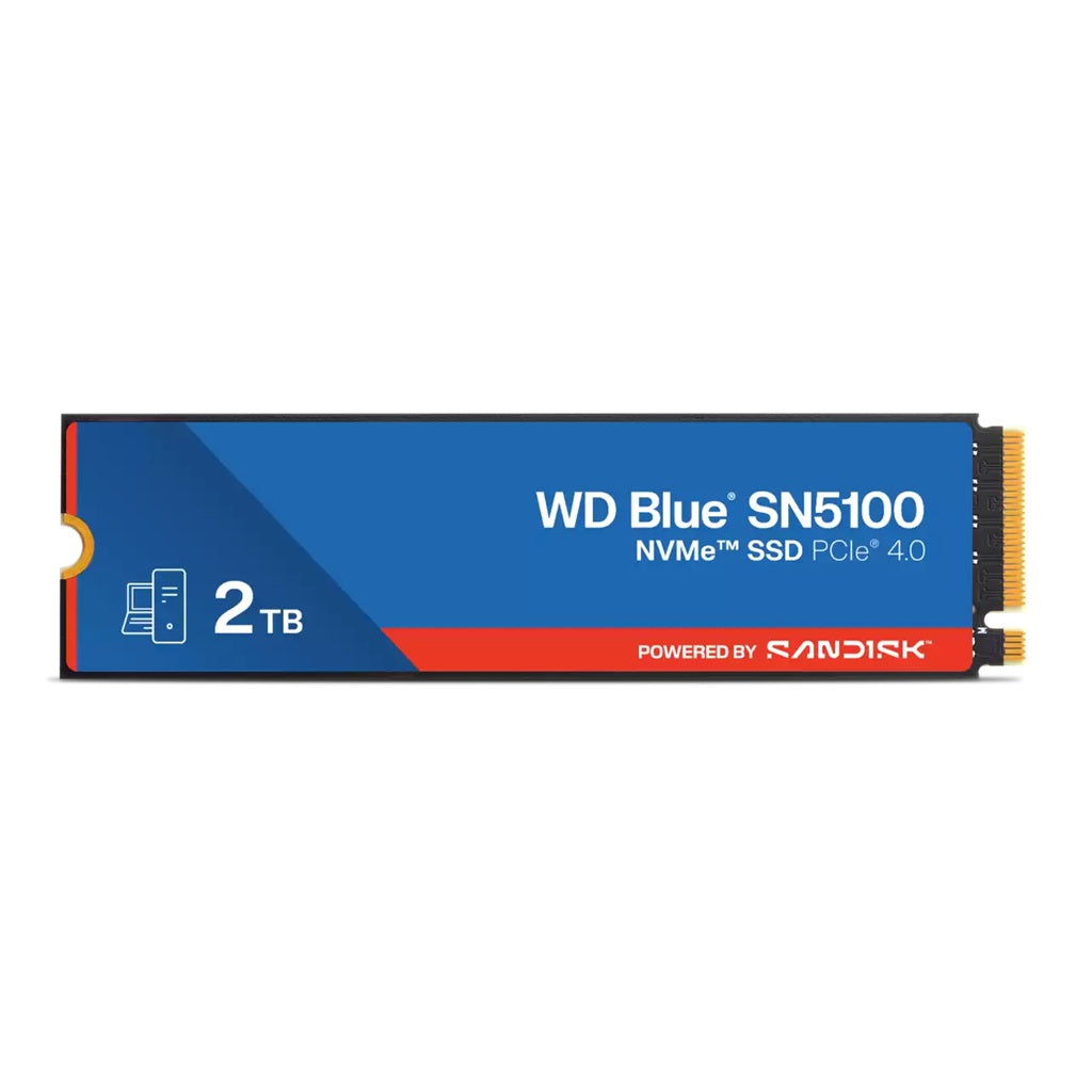Western Digital WD Blue SN5100 NVMe™ SSD - 2TB, M.2 2280, PCIe Gen4, Read 7100MB/s, Write 6700MB/...