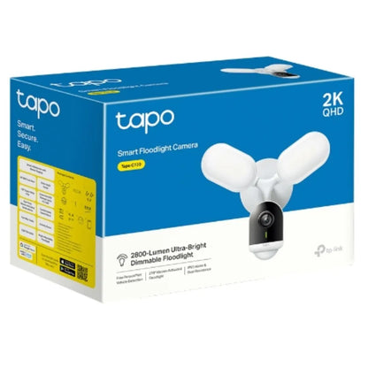 TP-Link Tapo C720 Tapo Smart Floodlight Camera 2K QHD 2800-Lumen Ultra-Bright Floodlight - Home A...