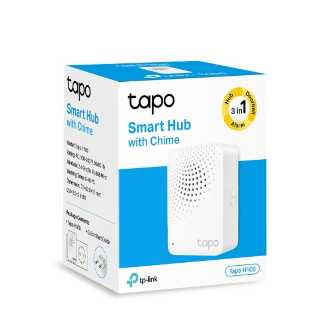 TP-Link Tapo Smart IoT Hub with Chime, Whole-Home Coverage, Low-Power Wireless Protocol , Smart A...