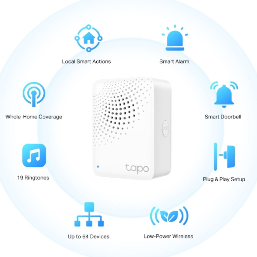 TP-Link Tapo Smart IoT Hub with Chime, Whole-Home Coverage, Low-Power Wireless Protocol , Smart A... - Image 3