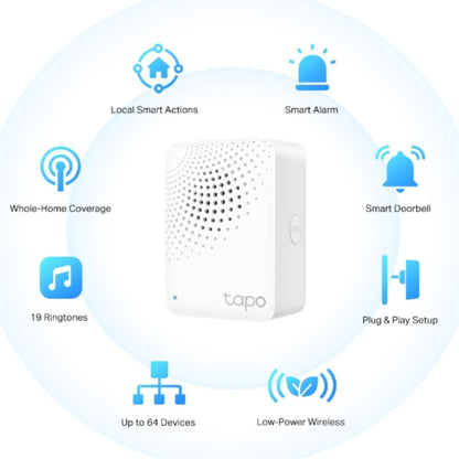 TP-Link Tapo Smart IoT Hub with Chime, Whole-Home Coverage, Low-Power Wireless Protocol , Smart A... - Image 3