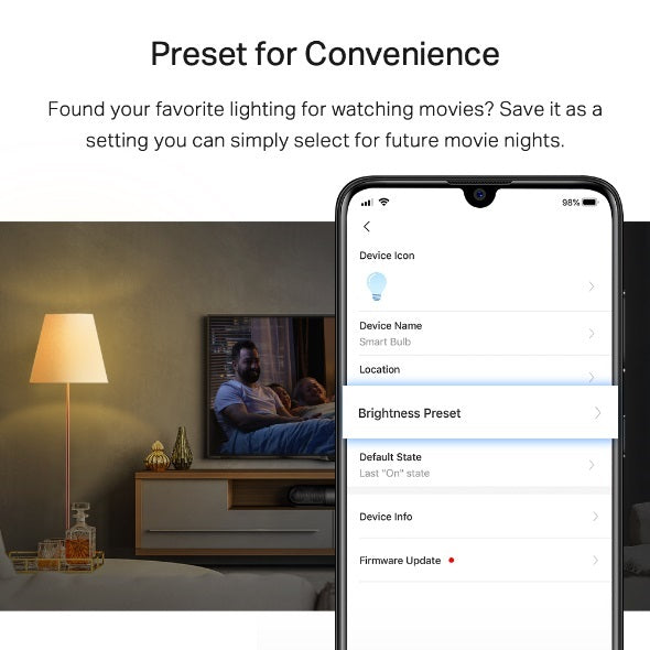 TP-Link Tapo L510E Smart Light Bulb Edison Fitting, Dimmable, No Hub Required, Voice Control, Sch... - Image 3