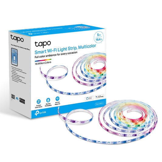 TP-Link Tapo L920-5 Smart Wi-Fi Light Strip, Multicolor, Pu Coating For External Protection, Voic...