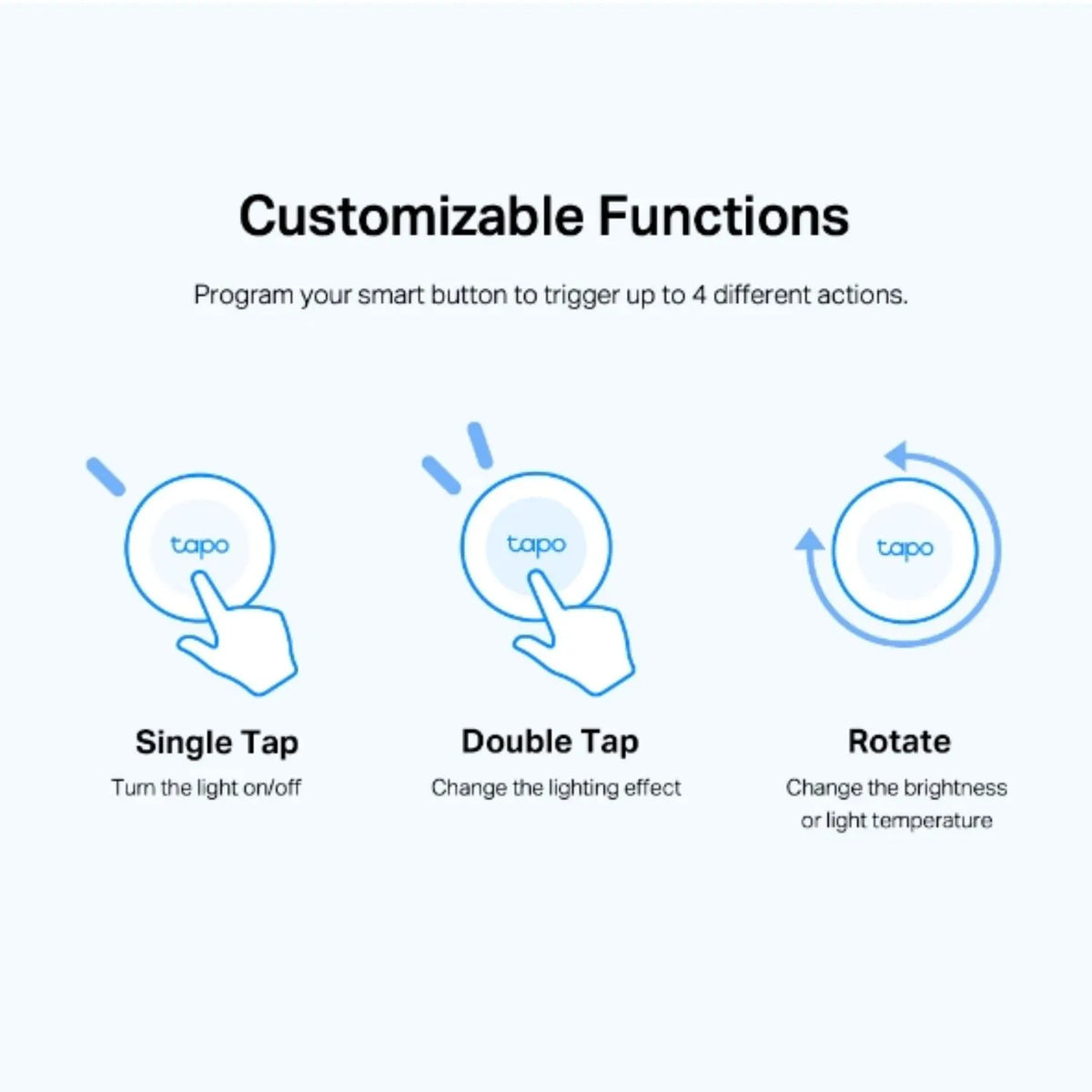 TP-Link Tapo Smart Button, Smart Customised Actions, Multiple Control, One-Click Alarm, Long Batt... - Image 3