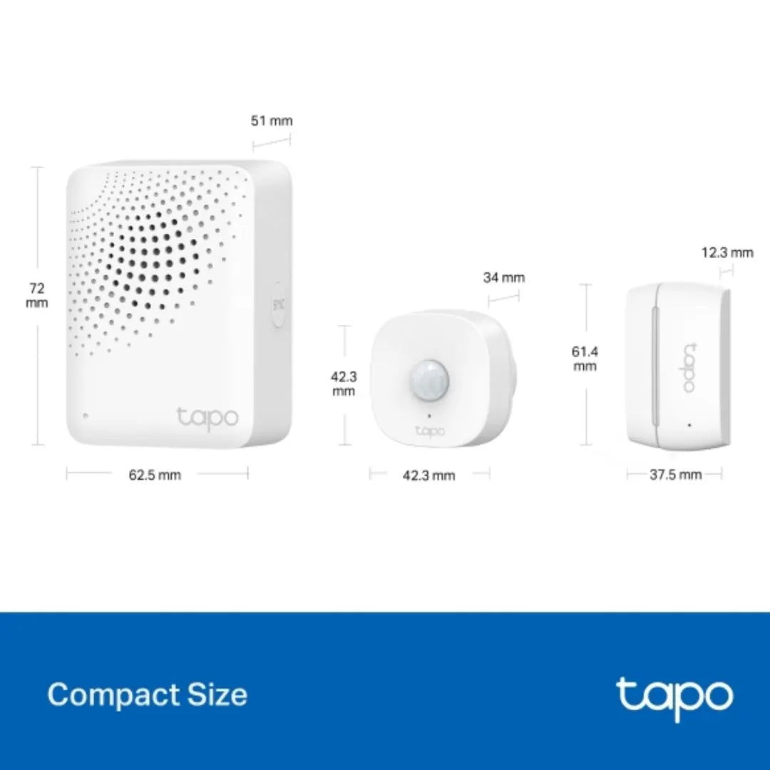 TP-Link Tapo T30 KIT Smart Sensor Starter Kit, Tapo H100 × 1 + Tapo T100 × 1 + Tapo T110 × 2 - Ho... - Image 2