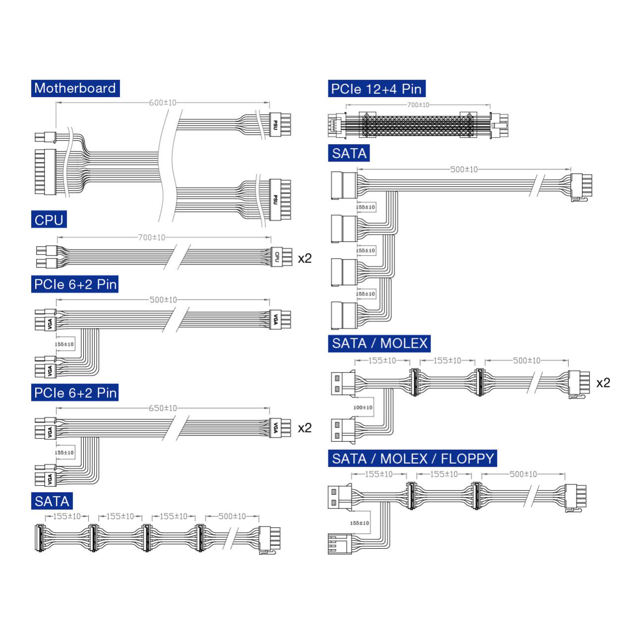FSP Hydro G PRO 1000w 80 Plus Gold - Power Supplies - Image 6