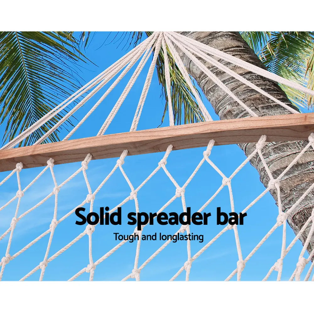 Gardeon Hammock Bed Outdoor Chair Camping Hammocks Hanging Mesh - Image 5